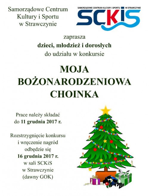 Konkurs Moja Bożonarodzeniowa Choinka