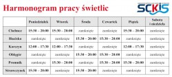 Harmonogram pracy świeltic SCKiS
