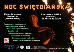 Noc Świętojańska nad zalewem w Strawczynie
