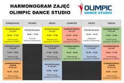 Harmonogram zajęć OLIMPIC Dance Studio
