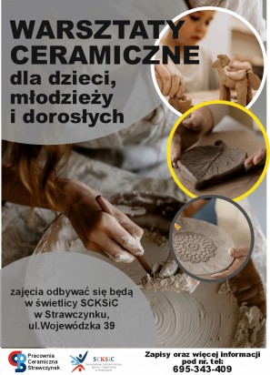 zajecia ceramiczne plakat 2024 www