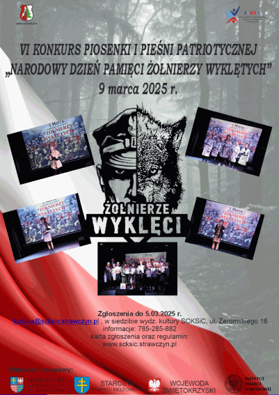 Plakat 6 konkurs piosenki wykletej