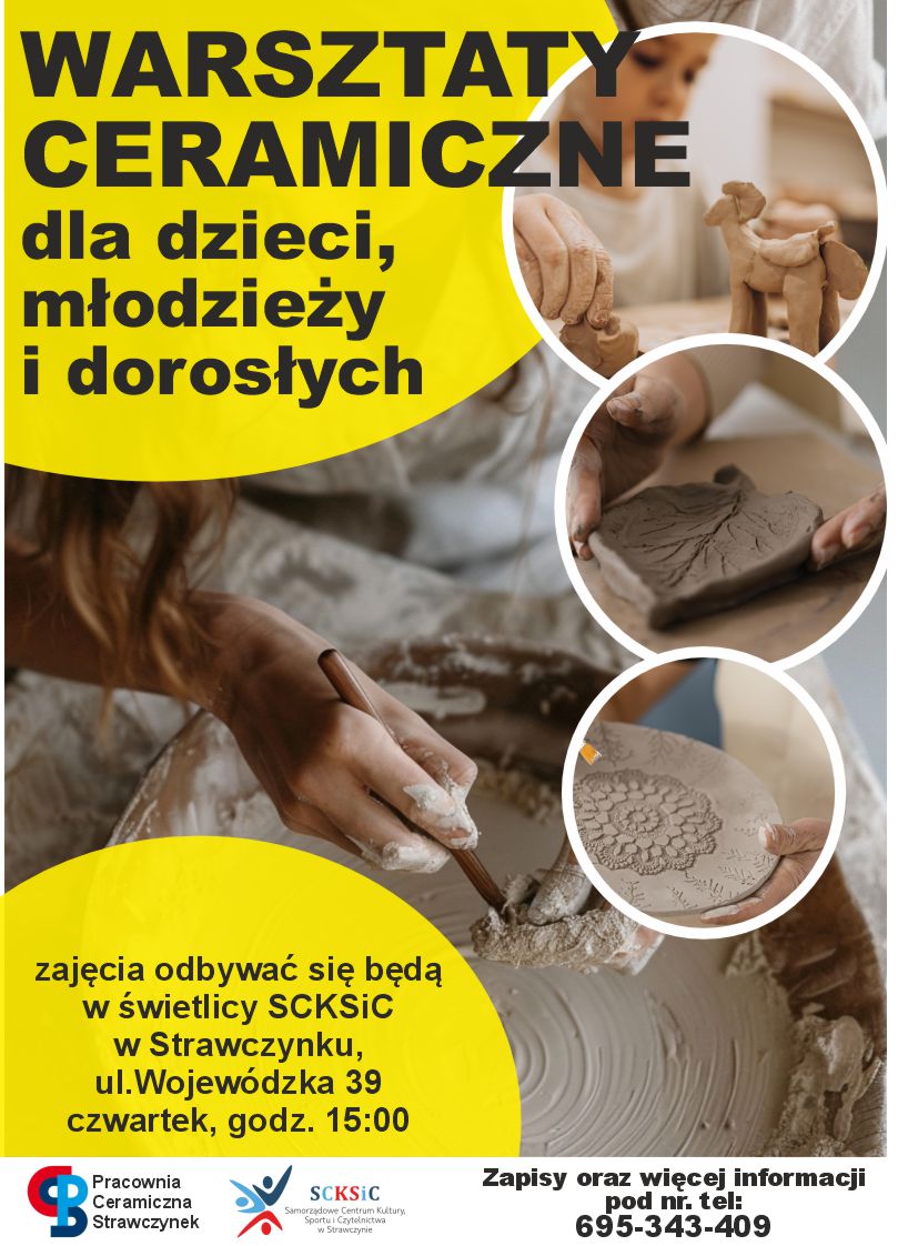 zajęcia ceramiczne plakat 2025