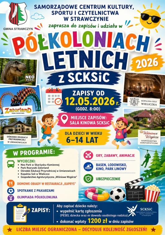plakat 2026 półkolonie www