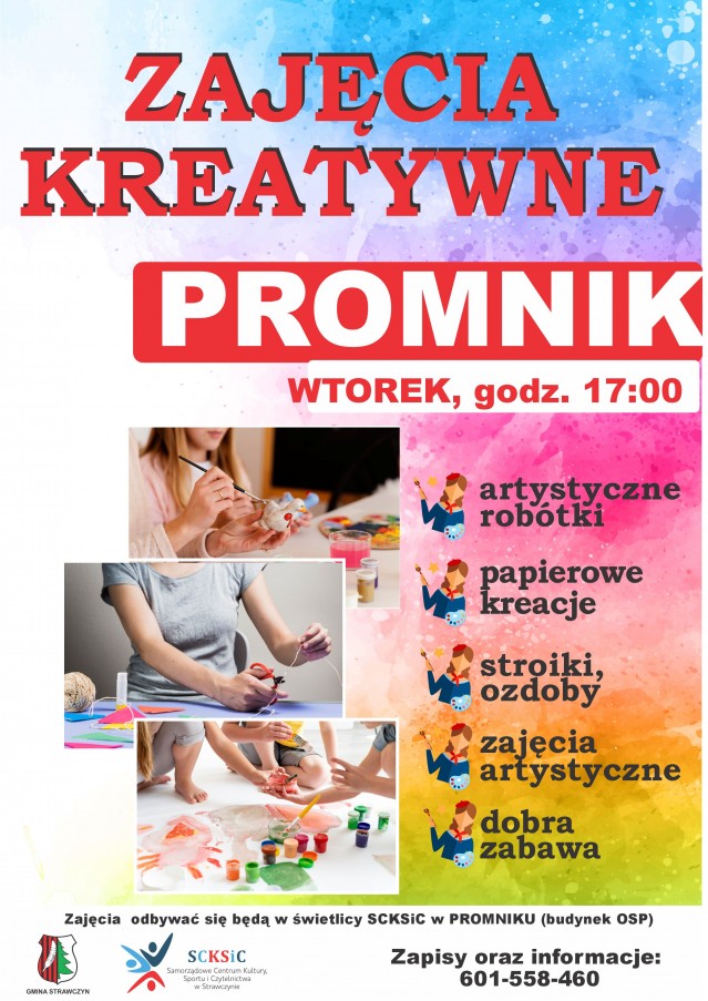 plakat zajęcia kreatywne 2026 Promnik